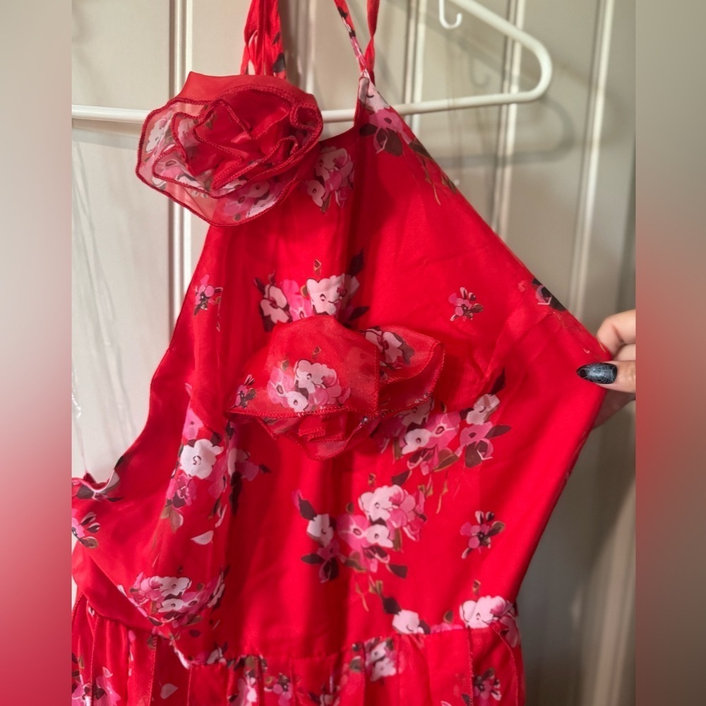 NEW w TAGS 🏷️ FASHION NOVA Floor-length Floral Maxi Dress (Women’s Size Large) - Picture 9 of 17